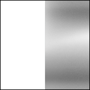 Sneakers casual unisex (Bianco / Argento)