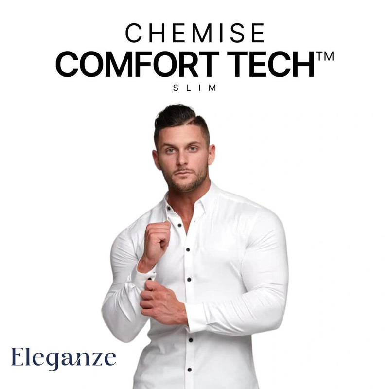 Chemise pour homme avec technologie flexible – Comfort Tech [1 acheté = 1 offert]