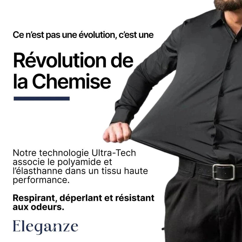 Chemise pour homme avec technologie flexible – Comfort Tech [1 acheté = 1 offert]